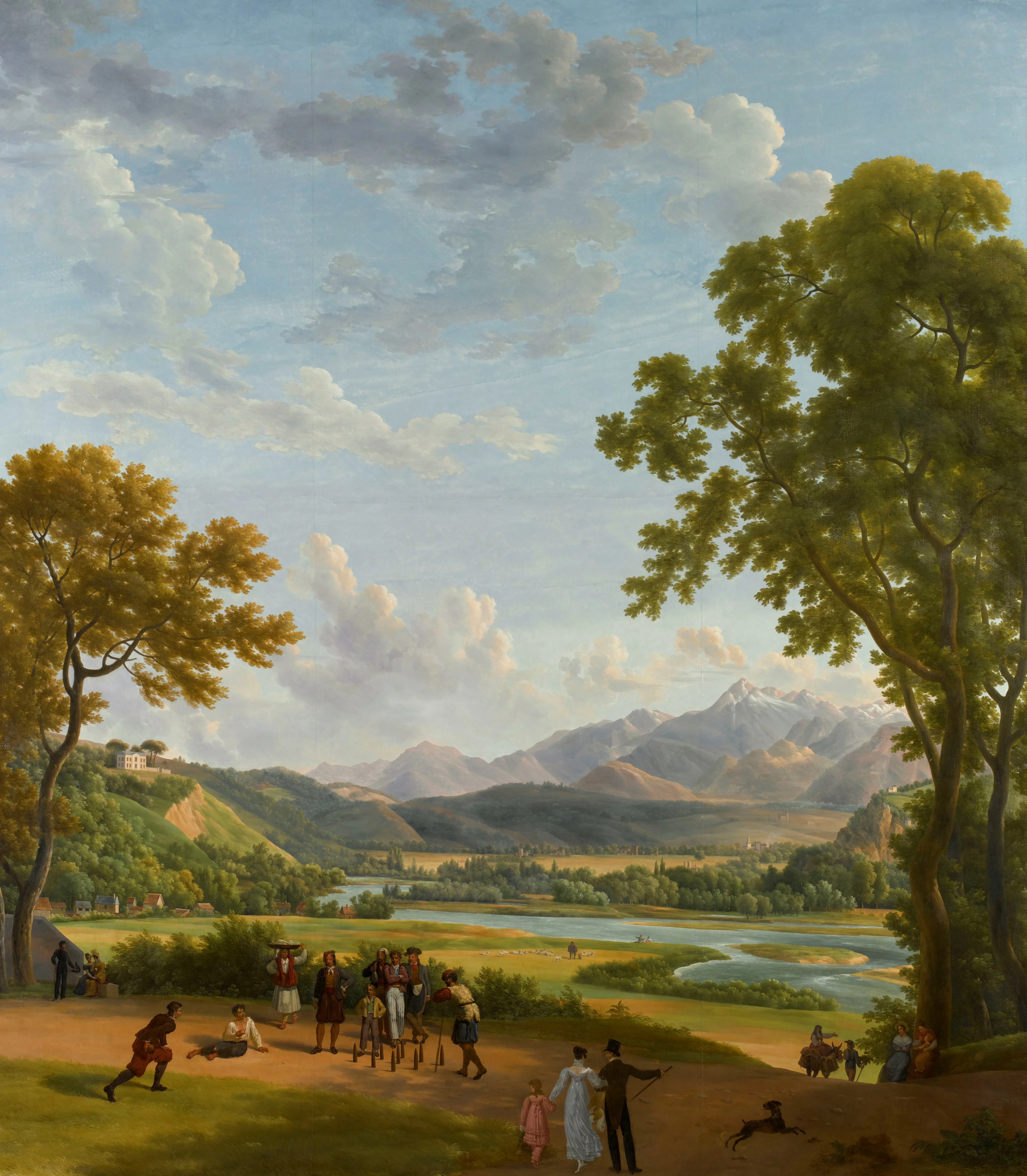 Paysage monumental d'Italie (